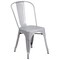 Emma and Oliver Commercial Grade 30" Round Metal Indoor-Outdoor Table Set with 4 Cafe Chairs